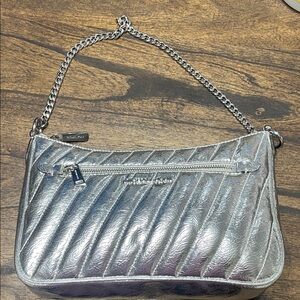 Michael Kors Metallic Silver Shoulder Bag